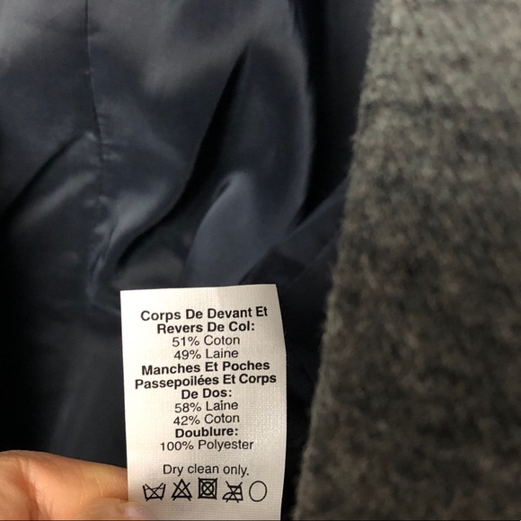 J. Crew Contrast knit wool Blazer Blue Grey NWT - Picture 12 of 13